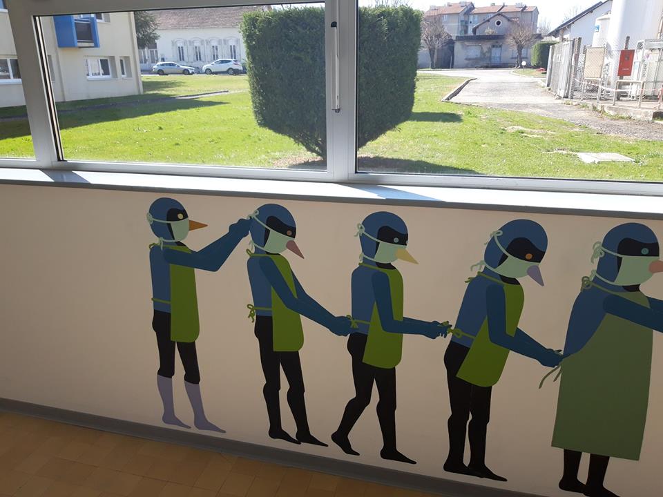 Fresque Murale Hall d'accueil site unique